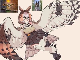ac_hunter bottomwear clothing eyewear feathers feet female glasses monster_girl_(genre) skirt sleeveless_shirt solo talons toes wearing_glasses wings european_mythology greek_mythology mythology kenna avian bird eared_owl harpy humanoid long-eared_owl mythological_avian mythological_creature owl true_owl 4:3 absurd_res hi_res