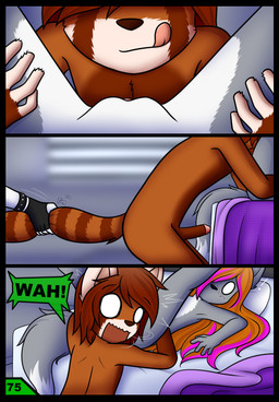 adolescent anthro bed bottomless clothed clothing cunnilingus duo female female_pov first_person_view furniture genitals male male/female nude oral penis sex tail tail_grab tongue topless vaginal vulva young dream_mirage angel_kitsune axel_biersack kayla_kitsune ailurid canid canine canis fox hybrid mammal red_panda wolf comic hi_res