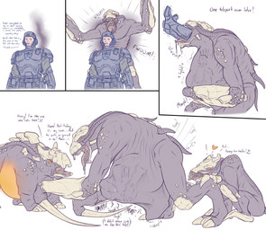 abdominal_bulge all_fours anthro belly belly_humping bodily_fluids bulge clothing detailed_bulge drooling endosoma exhibitionism face_imprint grinding grinding_on_belly group half-closed_eyes head_imprint humping imprint jealous looking_pleasured male male/male male_pred military military_uniform moan muffled narrowed_eyes oral_vore predator/prey prey_imprint prey_outline profanity safe_vore saliva same_size_vore soft_vore soldier squirming stretchy_belly struggling struggling_prey teleportation text thrust_lines thrusting thrusting_forward tight_belly tongue tongue_out uniform unwilling_prey vore vore_sequence voyeur warrior conditional_dnp samagthrav2 natural_selection_(game_series) unknown_worlds_entertainment fade_(natural_selection) human mammal absurd_res comic english_text hi_res sequence