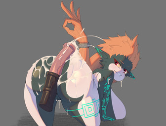 accessory animal_genitalia animal_penis big_breasts big_butt big_penis bodily_fluids breasts butt cum cum_on_butt cum_on_face cumshot disembodied_penis duo ejaculation equine_genitalia equine_penis eyebrows female flared_penis genital_fluids genitals gesture grey_background hair hair_accessory hair_ring hand_gesture huge_breasts huge_penis humanoid_pointy_ears living_hair looking_at_viewer looking_back male male/female markings medial_ring ok_sign orange_hair penis pointy_ears red_eyes simple_background smile teeth vein veiny_penis vulva god1annie nintendo the_legend_of_zelda twilight_princess midna humanoid twili 2025