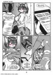 anthro blush bottomwear breasts butt canid canine clothed clothed/nude clothing comic dialogue doctor english_text examination female fox front_view hi_res krystal_(star_fox) male mammal monochrome nintendo nude patient rear_view s-nina side_boob standing star_fox text topwear under_boob undressing url