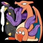 1:1 alpha_channel big_penis bodily_fluids charizard cum feral generation_1_pokemon generation_3_pokemon genital_fluids genitals huge_penis hyper hyper_genitalia hyper_penis hyper_tongue long_penis long_tongue low_res male multi_tongue nintendo penis pokemon pokemon_(species) reptile scalie sevi_blaze seviper snake snake_penis tongue unusual_anatomy unusual_genitalia unusual_penis