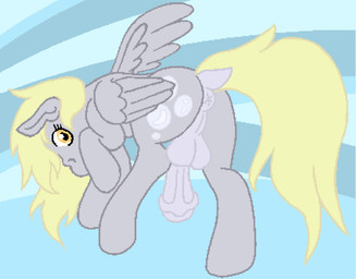 animal_genitalia animal_penis anus equine_genitalia equine_penis feral from_behind_position genitals gynomorph intersex looking_back penis sex solo wings whinnyeep friendship_is_magic hasbro my_little_pony mythology derpy_hooves_(mlp) equid equine mammal mythological_creature mythological_equine pegasus hi_res