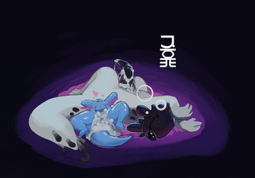 2_toes 3_fingers after_anal after_sex anal anthro anus balls big_tail black_head blue_body bodily_fluids butt cum cum_in_ass cum_inside cum_on_penis cum_on_self cum_pooling cum_string duo excessive_cum excessive_genital_fluids feet feral fingers frill_(anatomy) gaping gaping_anus genital_fluids genitals glistening glistening_body half-erect heart_above_head heart_symbol interspecies knot knotted_penis knotted_tapering_penis larger_feral leaking_cum looking_pleasured lying male male/male membrane_(anatomy) membranous_frill messy on_back penis saliva sex simple_background size_difference smile symbol tail tapering_penis toes tongue tongue_out wet wet_body white_body cocofish rain_world videocult rivulet_(rain_world) lizard_(rain_world) mammal slugcat white_lizard_(rain_world) absurd_res hi_res