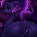 anus butt dock_(anatomy) female feral hair half-closed_eyes long_hair looking_at_viewer narrowed_eyes puffy_anus solo tail mingamia friendship_is_magic hasbro my_little_pony tantabus equid equine horse mammal pony 1:1 2015