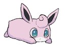 ambiguous_gender blue_eyes feet feral pink_body simple_background solo white_background podo nintendo pokemon generation_1_pokemon pokemon_(species) wigglytuff