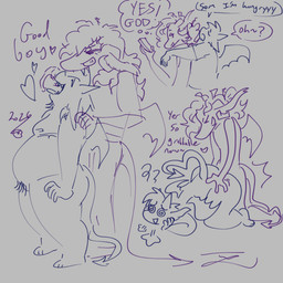 anthro belly big_belly breath butt butt_grab cake dessert feedee feeder feeding food good_boy hand_on_butt hand_on_shoulder hungry male male/male mastectomy_scar overweight panting praise pubes scar size_difference spiral spiral_eyes weight_gain petramcbiteybite fromage_(petramcbiteybite) sommeil_(petramcbiteybite) demon imp 1:1 hi_res trans_(lore) trans_man_(lore)