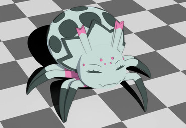 checkered checkered_floor eye_contact eyes_closed female genitals happy looking_around looking_at_another narrowed_eyes open_mouth penis solo thinking walking hhcf so_i'm_a_spider_so_what? kumoko arachnid arthropod spider 3d_(artwork) 3d_animation animated digital_media_(artwork) no_sound short_playtime