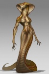 apode breasts claws concept_art draconcopode fangs female legless naga non-mammal_breasts nude official_art reptile scalie serpentine snake snake_hood solo teeth third-party_edit uniped unknown_artist viper_(x-com) wide_hips x-com