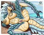 anthro anus areola big_breasts breasts claws female fur genitals looking_at_viewer nipples nude pussy scales smile solo spread_legs spreading tail thick_thighs deltavinny capcom monster_hunter fanged_wyvern scalie tobi-kadachi absurd_res hi_res