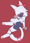 anthro breasts featureless_breasts female female_anthro genitals kemono machine pawpads pussy red_background red_eyes red_insides red_mouth red_nose red_pawpads red_pussy red_tongue simple_background solo tongue quinto android domestic_cat felid feline felis mammal robot robot_anthro absurd_res full-length_portrait hi_res portrait