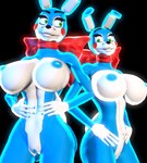 anthro big_breasts breasts duo female fingers genitals machine nipples nude pussy simple_background toy_bonnie_(disembowell) reshsfm disembowell_(modeler) five_nights_at_freddy's five_nights_at_freddy's_2 scottgames toy_bonnie_(fnaf) animal_humanoid animatronic avian bird humanoid lagomorph lagomorph_humanoid mammal mammal_humanoid robot 3d_(artwork) digital_media_(artwork) source_filmmaker_(artwork)