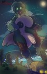 anthro breasts genitals herm hyper hyper_genitalia intersex landscape_dwarfing macro penis solo megfluff no_name pixel avian bird hi_res