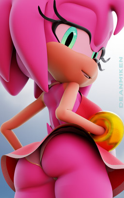 anthro big_butt bracelet bubble_butt butt clothing contented female jewelry looking_back looking_pleasured panties rear_view ring solo tail thick_thighs underwear deanm1ken sega sonic_the_hedgehog_(series) amy_rose eulipotyphlan hedgehog mammal 3d_(artwork) absurd_res blender_(artwork) blender_cycles_(artwork) digital_media_(artwork) hi_res