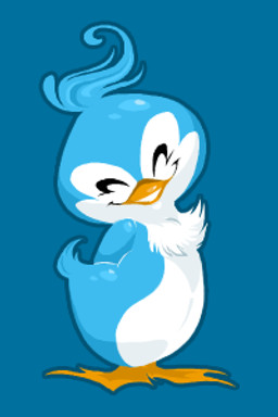 ^_^ ambiguous_form ambiguous_gender beak blue_background blue_body blue_feathers chest_tuft countershade_torso countershading eyes_closed feather_tuft feathers glistening hands_behind_back head_tuft orange_beak semi-anthro simple_background smile solo standing toony tuft white_body white_countershading white_feathers inga avian bird fairy_penguin penguin 2:3 aliasing digital_media_(artwork) full-length_portrait low_res portrait