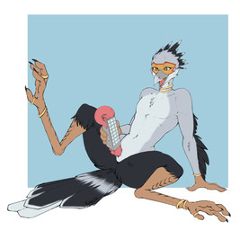 anklet anthro big_penis bodily_fluids bracelet bracelet_only building building_destruction destruction dripping feet genital_fluids genitals jewelry long_legs macro male masturbation multiple_piercings necklace necklace_only nude penis piercing precum precum_drip prehensile_penis sitting slim small_waist solo spread_legs spreading talons tapering_penis toes unusual_anatomy unusual_genitalia unusual_penis narusewolf accipitriform avian bird secretary_bird hi_res
