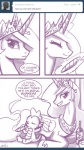 anthro ask_blog ask_princess_molestia bottle cigar comic container crown dialogue dragon duo english_text equid equine eyes_closed fan_character feathered_wings feathers female feral friendship_is_magic hasbro headgear horn john_joseco male mammal monochrome my_little_pony mythological_creature mythological_equine mythological_scalie mythology princess princess_celestia_(mlp) princess_molestia royalty scalie spike_(mlp) tail text tiara tumblr winged_unicorn wings young young_anthro