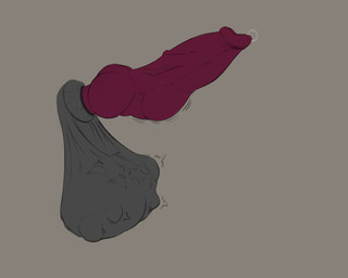 animal_genitalia animal_penis anthro balls bodily_fluids bulge canine_genitalia canine_penis cock_vore disembodied_penis erection fur genital_fluids genitals grey_background grey_balls grey_body grey_fur knot_root male male_pred multiple_prey penile penis precum red_penis retracted_sheath sheath simple_background solo vein veiny_penis vore zeanlain canid canine mammal 2021 5:4 colored