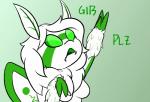 anthro breasts chest_tuft dialogue fangs female fur green_body green_eyes green_fur hair non-mammal_breasts solo teeth tuft white_body white_fur white_hair wings colplasticat arthropod insect lepidopteran moth absurd_res hi_res