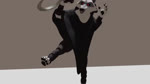 3d_(artwork) 3d_animation animated anthro bottomwear canid canine canis cape claws cloak clothing dancing death_(puss_in_boots) digital_media_(artwork) domestic_cat dreamworks duo eye_contact eye_roll facial_markings felid feline felis fur fuzzy green_eyes hat head_markings headgear headwear holding_object holding_weapon jumping leaning leaning_forward lip_sync looking_at_another male mammal markings mask_(marking) music open_mouth orange_body orange_fur pants poncho puss_in_boots_(character) puss_in_boots_(dreamworks) red_eyes short_playtime sickle simple_background singing size_difference sound standing stappade t-pose teeth unfinished weapon webm white_body white_fur wolf wraps