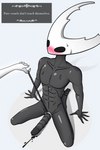 2023 2:3 2_toes 5_fingers abs absurd_res accessory ambiguous_gender animal_humanoid aroused arthropod arthropod_humanoid athletic athletic_humanoid athletic_male bdsm biceps big_penis black_eyes black_penis black_precum blush blush_lines bodily_fluids bondage bondage_gear bound chain chain_leash chained claws cock_ring collarbone cute-yersinia-pestis deltoids dialogue digital_drawing_(artwork) digital_media_(artwork) disembodied_hand dominant dominant_ambiguous dripping duo empty_eyes english_text erection exoskeleton feet fingers front_view full-length_portrait genital_fluids genitals glistening glistening_body glistening_skin glowing glowing_markings grey_body grey_skin hand_on_ground hi_res hollow_knight hollow_knight_(character) horn humanoid insect insect_humanoid jewelry kneeling leaning leaning_backward leash leash_pull leashed_male long_penis looking_at_another male male/ambiguous markings monotone_body monotone_skin mostly_offscreen_character mouthless multicolored_body multicolored_skin muscular muscular_humanoid muscular_male no_irises no_pupils nude orgasm_control orgasm_denial pecs penis penis_accessory penis_jewelry penis_leash portrait pose precum precum_drip precum_on_ground precum_on_penis precum_pool precum_string pure_vessel_(hollow_knight) segmented_body segmented_legs segmented_penis signature simple_background slim slim_humanoid slim_male solo_focus speech_bubble spread_legs spreading spurs submissive submissive_male sweat sweatdrop talking_to_another team_cherry text text_box toe_claws toes two_tone_body two_tone_skin vessel_(species) white_background white_body white_head white_markings white_skin