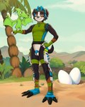 ambiguous_gender anthro balls biped blue_chastity_cage casual_chastity chastity_cage chastity_device duo egg feral fingers floppy_ears genitals green_body lock male membrane_(anatomy) membranous_wings padlock plant size_difference smile tail tree wings diacordst paw_patrol rex_(paw_patrol) bernese_mountain_dog canid canine canis domestic_dog mammal molosser mountain_dog prehistoric_species pterosaur reptile scalie swiss_mountain_dog 2024 4:5 absurd_res hi_res