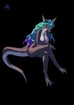 anthro breasts female fur hair long_hair long_tail smile solo tail angla1sol hi_res
