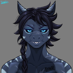 anthro black_sclera blue_eyes chest_tattoo female female_anthro hair looking_at_viewer markings military muscular muscular_anthro muscular_female scar simple_background soldier solo tattoo warrior terminal_nitrogen a_man_in_a_beasts_world mika_blackclaw_(ghilliecamo) aquatic fish shark 1:1 digital_media_(artwork)