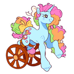 accessory blue_body blue_fur bow_ribbon cutie_mark disability female feral freckles fur furgonomics hooves horn ribbons solo style_emulation tail tail_accessory tail_bow tail_ribbon unicorn_horn cocopudu hasbro mlp_g2 my_little_pony mythology fan_character sherbet_blossom equid equine mammal mythological_creature mythological_equine unicorn hi_res