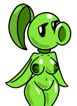 alternate_species big_breasts breasts butt female genitals humanoidized nipples not_furry plant solo vulva screwroot electronic_arts plants_vs._zombies popcap_games elemental_creature flora_fauna humanoid peashooter_(pvz) 2017 aliasing digital_media_(artwork) low_res