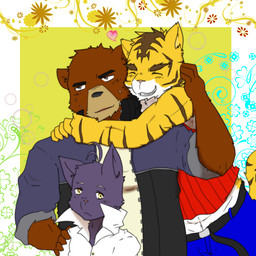 <3 anthro bear black_fur black_nose brown_fur chubby clothing embrace fangs feline fur grizzly_bear group happy hug juuichi_mikazuki male male/male mammal morenatsu muscles pecs pink_nose shin_kuroi shirt shorts smile stripes tank_top teeth tiger torahiko_ooshima yellow_fur
Rating: Safe
Score: 1
User: #DanTheMan
Date: December 09, 2014 <3 anthro bear black_fur black_nose brown_fur chubby clothing embrace fangs feline fur grizzly_bear group happy hug juuichi_mikazuki male male/male mammal morenatsu muscles pecs pink_nose shin_kuroi shirt shorts smile stripes tank_top teeth tiger torahiko_ooshima yellow_fur
Rating: Safe
Score: 1
User: #DanTheMan
Date: December 09, 2014