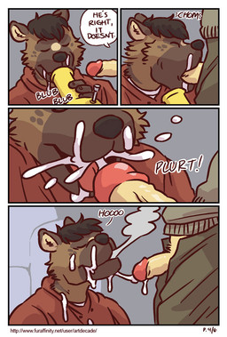 anthro anthro_on_anthro base_three_layout blockage_(layout) bodily_fluids bong bottomwear clothed clothing cum cum_in_mouth cum_inside cumshot cumshot_in_mouth dialogue drugs drunk duo ejaculation erection eyes_closed fellatio four_frame_image gangbang genital_fluids genitals group group_sex horizontal_blockage humanoid_genitalia humanoid_penis male male/male male_penetrated male_penetrating male_penetrating_male marijuana open_bottomwear open_clothing open_pants oral oral_penetration pants partially_clothed penetration penile penis penis_in_face penis_poking_out sex smoke smoking stoned substance_intoxication text three_row_layout artdecade palm_of_my_hand itreyu bear mammal comic digital_media_(artwork) english_text multiple_scenes