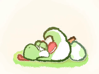 egg grass green_body plant solo tongue tongue_out vore white_body yoshi_egg qwishiflavor mario_bros nintendo green_yoshi yoshi 2025 2d_animation 4:3 animated frame_by_frame loop