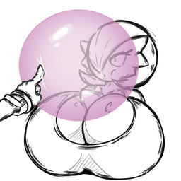 anthro big_breasts blowing_bubble_gum breasts bubble_gum duo female hair hair_over_eye huge_breasts male mostly_offscreen_character one_eye_obstructed poking surprised ultimateshadow nintendo pokemon sega sonic_the_hedgehog_(series) shadow_the_hedgehog eulipotyphlan gardevoir generation_3_pokemon hedgehog humanoid mammal pokemon_(species) 1:1 bust_portrait hi_res icon portrait