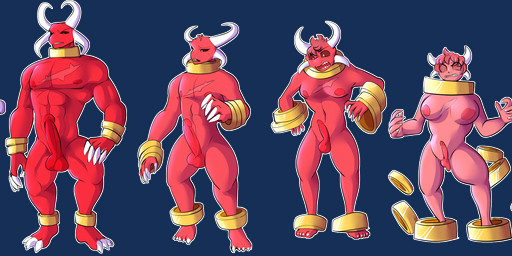 abs anthro anthro_to_human balls bite biting_lip biting_own_lip blush breast_growth breasts claws collar erection eyes_closed female gender_transformation genitals gold_(metal) gold_jewelry growth hair hand_on_breast horn jewelry male mtf_transformation muscles_shrinking navel nude penis red_body self_bite shrinking simple_background size_transformation smile solo species_transformation standing surprised transformation transformation_sequence vulva rtf-m demon human mammal 2025 absurd_res alpha_channel hi_res long_image wide_image