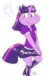 boots bottomwear clothing female footwear glistening grin hair latex long_hair looking_at_viewer magic pose shoes skirt smile solo matiu friendship_is_magic hasbro my_little_pony twilight_sparkle_(mlp)