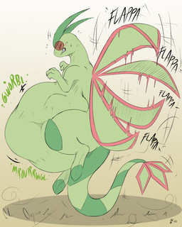 abdominal_bulge ambiguous_gender anthro belly big_belly bodily_fluids clenched_teeth flapping_wings flying green_body horn huge_belly motion_lines rumbling_stomach semi-anthro simple_background solo straining sweat tail teeth vore wings pippuri nintendo pokemon flygon generation_3_pokemon pokemon_(species) 2022 hi_res signature