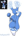 animal_humanoid anthro azumarill big_butt biofspades420 blue_body bubble butt female fusion generation_2_pokemon generation_4_pokemon hand_on_head hand_on_hip hi_res humanoid hybrid hybrid_pokemon lagomorph lagomorph_humanoid leg_markings lopunny mammal mammal_humanoid markings nintendo nude pokemon pokemon_(species) pokemon_fusion pokemon_infinite_fusion pose rear_view short_stack slightly_chubby slightly_chubby_female tail thick_thighs thigh_markings wide_hips