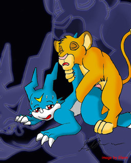 all_fours anal anal_penetration anthro anthro_on_feral bestiality blowup_background blue_body blue_skin claws crossover cub digimon disney doggystyle duo eyes_closed feline feral from_behind_position fur glenn horn interspecies lion male male/male mammal open_mouth penetration penis pink_nose pink_penis red_eyes sex shota simba simple_background sweat the_lion_king veemon white_body yellow_fur young

Rating: Explicit
Score: 8
User: Granberia
Date: June 11, 2015