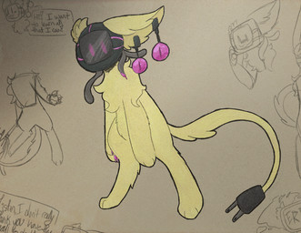 ambiguous_gender anthro blood bodily_fluids computer_monitor cybernetics dialogue electronics for_a_head long_tail machine mouthless screen screen_face speech_bubble tail technology television text unusual_anatomy neoncityrain chucklefish starbound mechit object_head screen_head tv_head digital_drawing_(artwork) digital_media_(artwork) english_text guide_lines hi_res sketch sketch_page