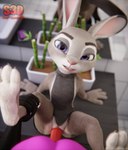 anthro bathroom duo ears_down female genitals holding_leg looking_at_viewer male male/female paws penetration penis pivoted_ears pussy vaginal vaginal_penetration shachath3d dopyteskat_(modeler) disney zootopia judy_hopps lagomorph leporid mammal rabbit 3d_(artwork) absurd_res digital_media_(artwork) hi_res