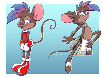 blush clothed clothing cosplay costume covering covering_crotch covering_self crossdressing dress embarrassed gradient_background jumping male pulling_down red_clothing red_dress short_dress simple_background solo standing teal_background thin_calves thin_legs thin_thighs trevor-fox nintendo sega sonic_the_hedgehog_(series) star_fox amy_rose krystal_(star_fox) trevor-fox_(character) mammal mouse murid murine rodent signature