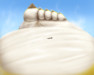 anthro bodily_fluids claws feet female foot_fetish foot_focus heel humanoid_feet larger_female macro male micro musk nude plantigrade size_difference smaller_male soles sweat toes cluelessmint absurd_res hi_res