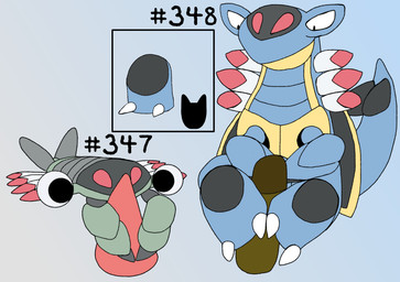 ambiguous_gender feet feral foot_fetish foot_play footjob genitals group id_number male number number_sign penis sex simple_background tail tapering_penis text toes secretsableye nintendo pokemon anorith armaldo fossil_pokemon generation_3_pokemon pokemon_(species) digital_media_(artwork) hi_res