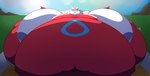 anthro areola belly belly_overhang big_belly big_breasts big_butt big_cheeks blue_areola blue_sky breasts butt chubby_cheeks cloud cracked_ground deep_navel eyelashes female front_view huge_belly huge_breasts huge_butt huge_cheeks hyper hyper_belly hyper_breasts hyper_butt morbidly_obese morbidly_obese_anthro morbidly_obese_female mountain multicolored_body navel obese obese_anthro obese_female open_mouth open_smile outside overweight overweight_anthro overweight_female red_body red_mouth red_tongue red_wings sky smile solo tongue two_tone_body white_body wings yellow_eyes tynami nintendo pokemon generation_3_pokemon latias legendary_pokemon pokemon_(species) 2023 cel_shading colored digital_media_(artwork) hi_res shaded signature