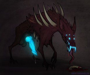 3_toes 4_fingers animal_genitalia animal_penis balls big_balls big_penis black_body black_fur blood blood_drip blood_on_ground blood_on_tongue blood_splatter blue_eyes blue_fangs blue_penis blue_teeth bodily_fluids canine_genitalia canine_penis casual_erection claws dripping erection fangs feet feral fingers fur fuzzy genital_fluids genitals glowing glowing_eyes glowing_genitalia glowing_penis glowing_teeth gore incisors knot long_fangs long_tongue male multi_eye no_pupils penis precum precum_drip saggy_balls sharp_teeth solo spikes spikes_(anatomy) standing tailless teeth toes tongue tongue_out rosemary-the-skunk castlevania konami blue_fangs_(castlevania) demon night_creature_(castlevania) signature