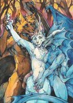 anthro erection female flaccid genitals group group_sex looking_at_another looking_at_viewer male nipple_piercing nipples nude nude_female nude_male penis piercing pussy sex smile threesome thyarr_(character) trio wings ravoilie mythology gabriel_(gaby_the_deer) heka_(character) bat canid canine cervine deer dragon fox hybrid mammal maned_wolf mythological_creature mythological_scalie scalie detailed painting_(artwork) traditional_media_(artwork) traditional_painting_(artwork) traditional_watercolor_(artwork) watercolor_(artwork)