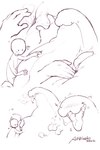 ambiguous_gender animal_genitalia anthro anus bestiality blush blush_lines bodily_fluids breath cum_on_head dot_eyes duo ejaculation feral fisting genital_slit genitals happy happy_sex heart_symbol human_on_feral interspecies male musky_anus penetration penis saliva sex simple_background simple_eyes spread_anus spreading sweat teeth tongue tongue_out white_background aoihinoki1024 eel fish human humanoid mammal marine 2022 2:3 absurd_res hi_res multiple_images signature sketch