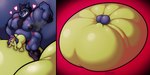 abdominal_bulge ahegao anthro armpit_hair balls big_balls big_butt big_dom_small_sub big_penis bodily_fluids body_hair butt cum cum_inflation cum_inflation_progression cum_inside dominant duo extreme_penetration genital_fluids genitals heart_symbol huge_balls huge_butt huge_penis hyper hyper_balls hyper_genitalia hyper_penis inflation looking_pleasured male male/male nipples penetration penis penis_shaped_bulge red_background simple_background size_difference ahnik conditional_dnp ahnik_(character) jaren_(darktalbain64) canid canine canis lizard mammal reptile scalie wolf 2024 2:1 absurd_res hi_res signature