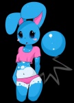 anthro big_ears blue_eyes blush breasts camel_toe clothing female midriff navel open_mouth panties pokemorph shirt shy simple_background small_breasts solo topwear transparent_background underwear elpatrixf nintendo pokemon bleuet azumarill generation_2_pokemon lagomorph mammal pokemon_(species) 2015 alpha_channel